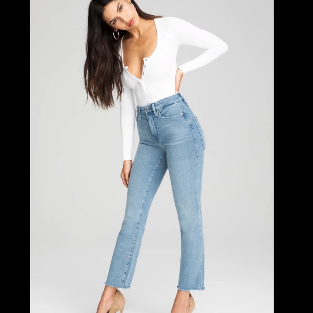 Good American high waisted split pocket